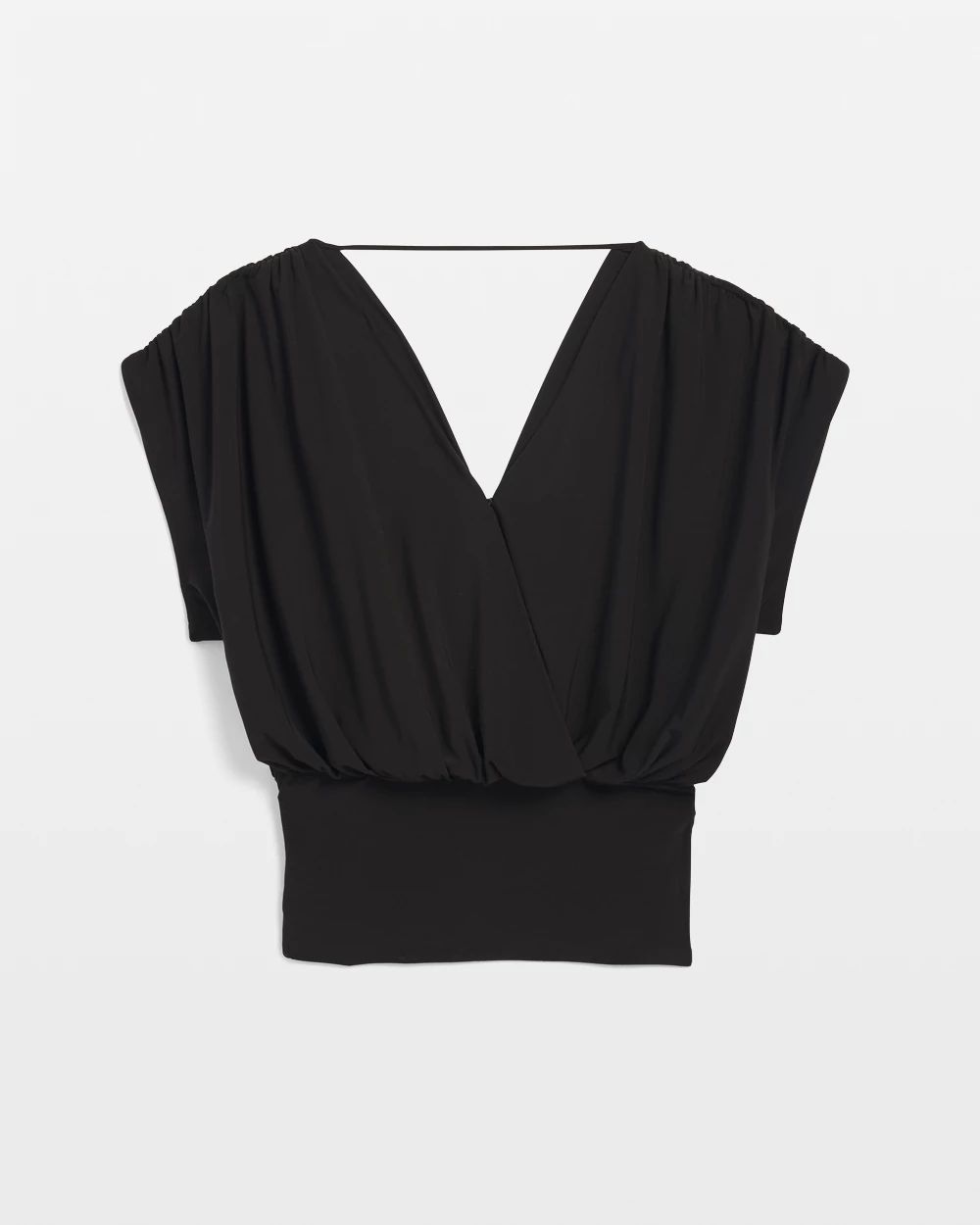 Matte Jersey Banded Bottom Top | White House Black Market Matte Jersey Banded Bottom Top | White House Black Market